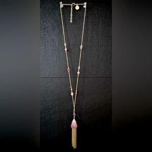 Golds and pinks necklace